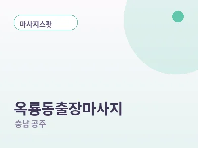 공주 옥룡동 출장마사지